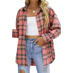Women's Plaid Flannel Shirt