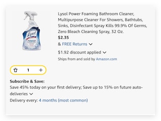 Lysol Power Foaming Bathroom Cleaner
