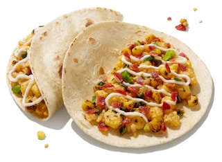 Breakfast tacos from dunkin