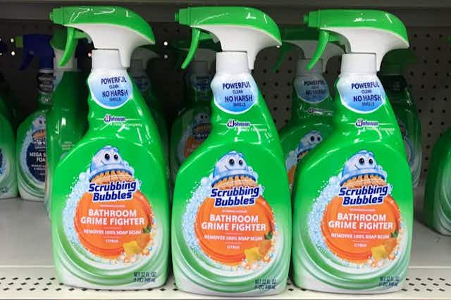 Scrubbing Bubbles Bathroom Spray: Get 2 Bottles for $5 on Amazon card image