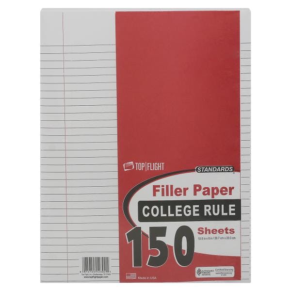 2 Top Flight Filler Paper