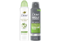 2 Dove Dry Sprays