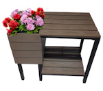 Outdoor Side Table with Planter