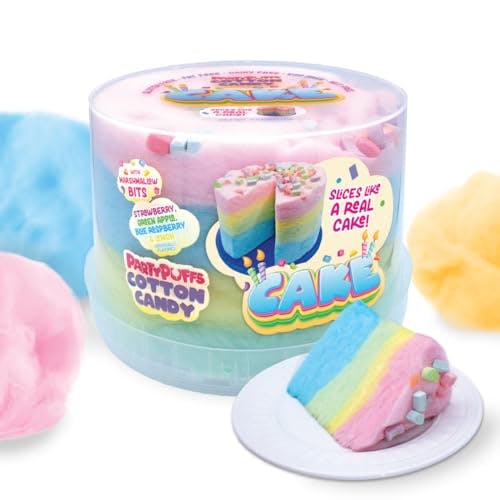 Sliceable Cotton Candy Cake Tub