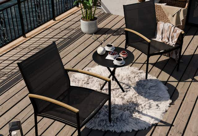 75% Off 3-Piece Patio Bistro Sets at Walmart — Now Just $75.99 card image