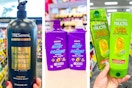 collage image of tresemme, aussie, and garnier shampoo