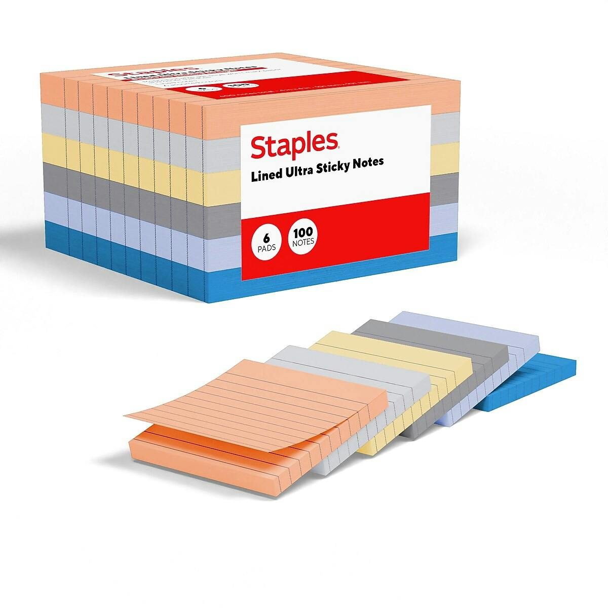 Staples Sticky Notes 6-Pack