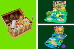 Three Kinetic Sand Toy Playsets