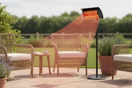 standing patio heater