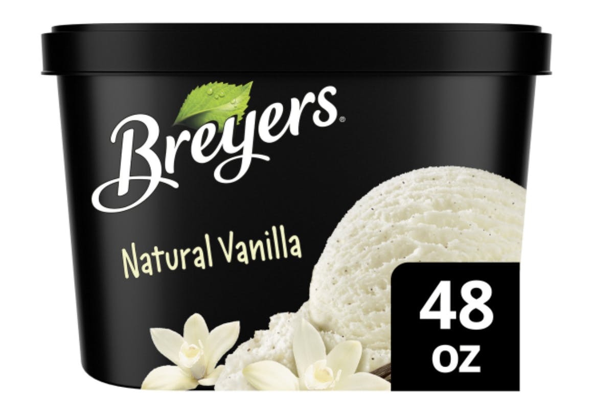 2 Breyers Ice Cream Tubs