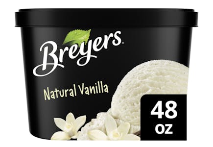 2 Breyers Ice Cream Tubs