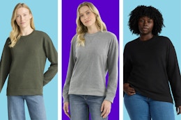 green, gray, and black women's sweatshirts