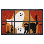 Halloween Window Scene Doormat