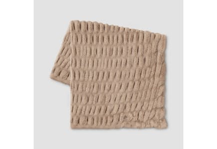 Threshold Faux Fur Throw Blanket