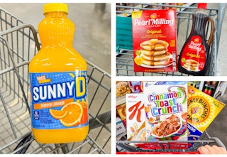 breakfast essentials grocery deals collage
