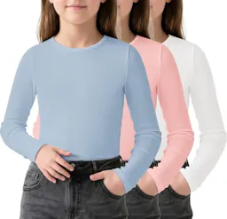 Kids' Long Sleeve Shirt 3-Pack