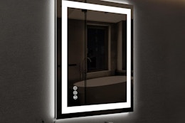 LED Bathroom Mirror, Just $39.99 After 50% Off Amazon Coupon card image