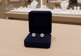 Natural Diamond Stud Earrings