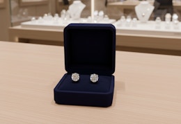 Natural Diamond Stud Earrings