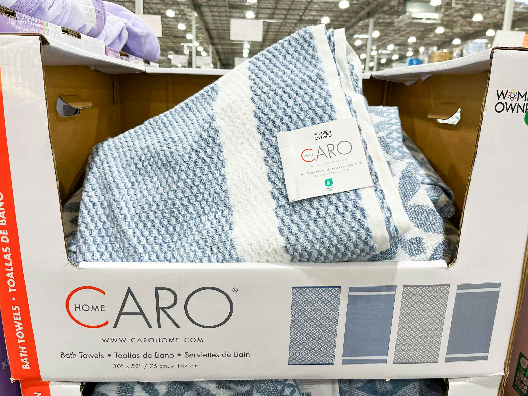 costco caro home mix and match bath towel 2-pack