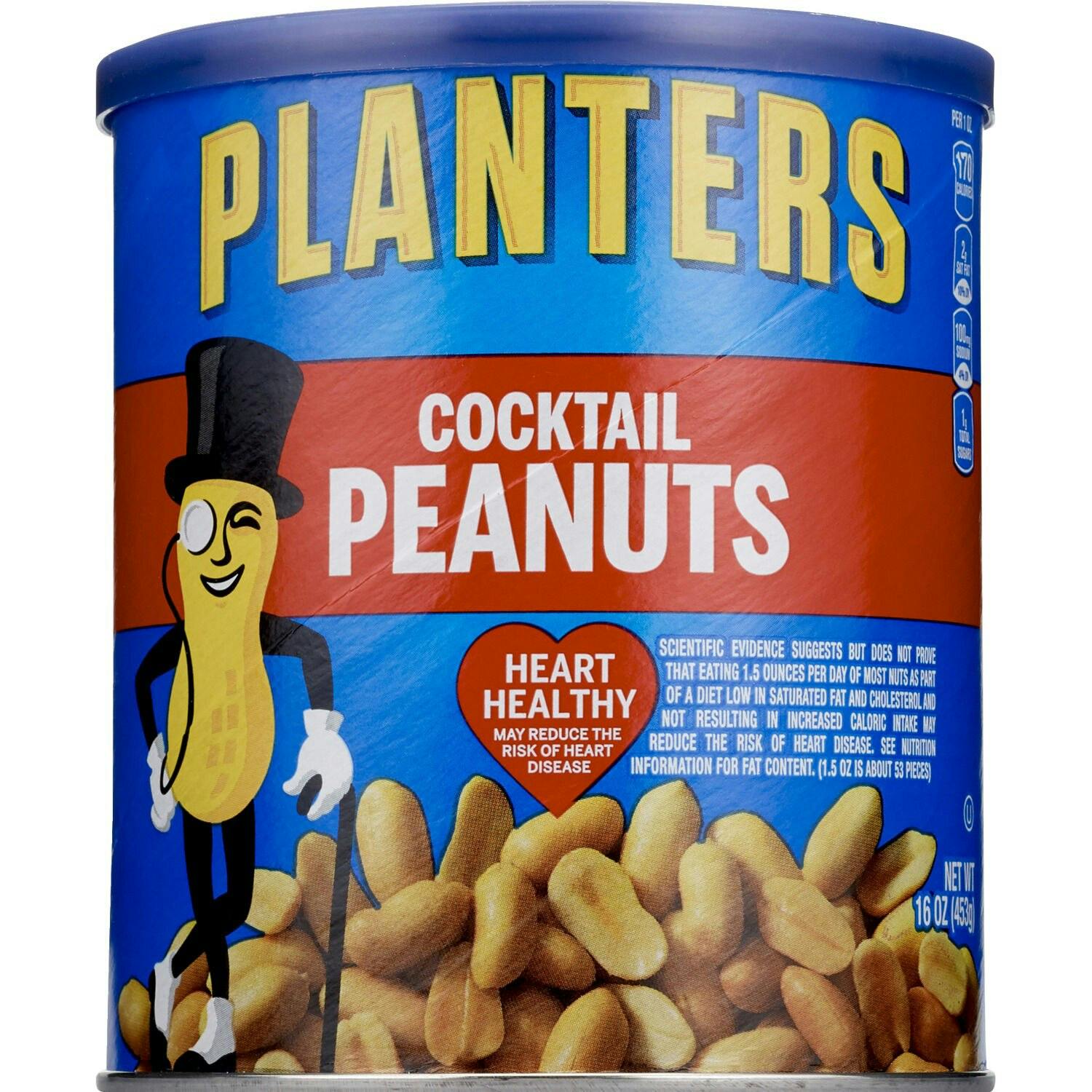 2 Planters Cocktail Peanuts Cans