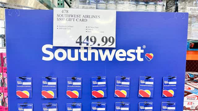 Southwest Airlines $500 Gift Card, Just $449.99 at Costco card image