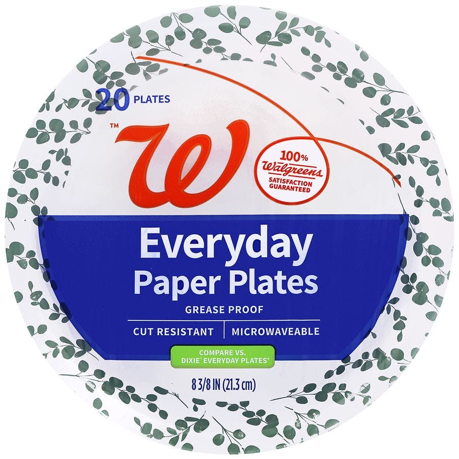 3 Walgreens Paper Plates Packs