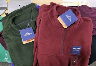 kohls croft and barrow mens classic fit outdoor sweater fleece quarter zip pullover 1