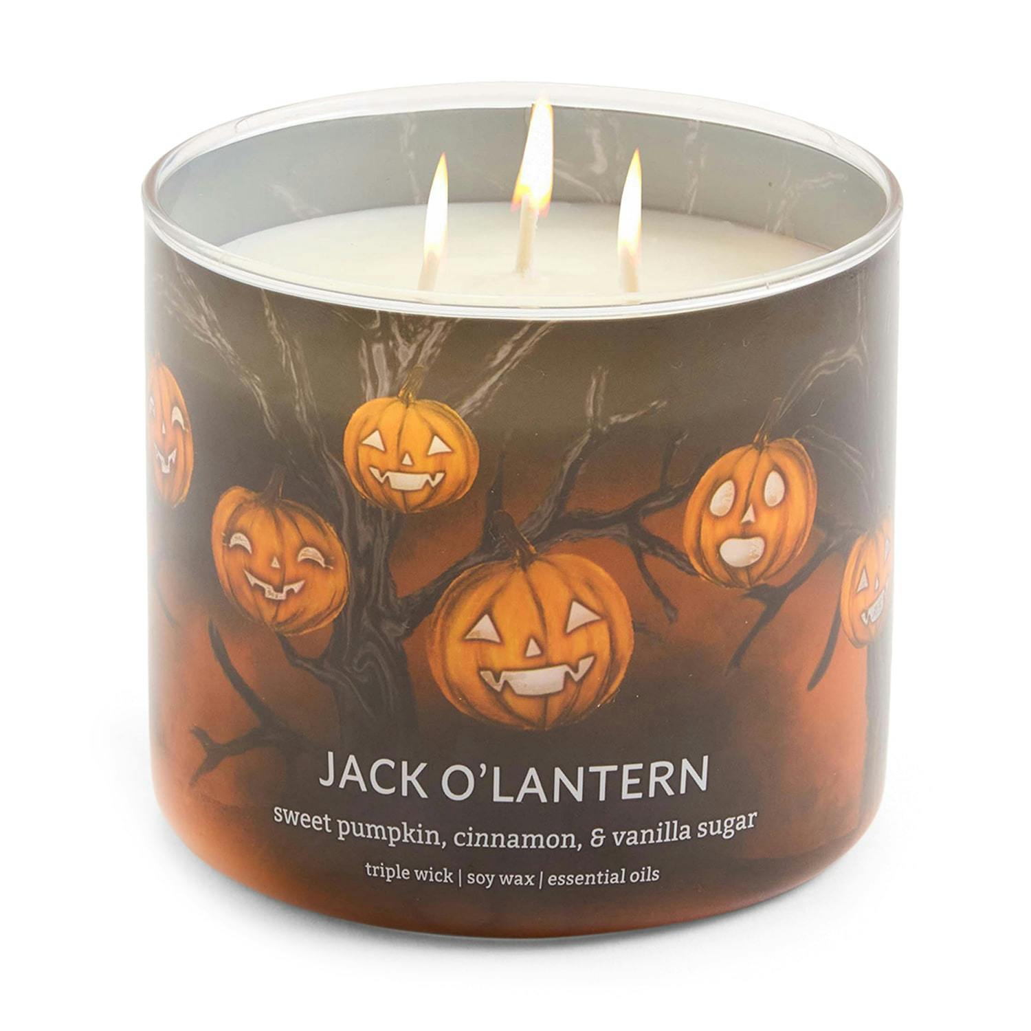 Jack O Lantern 3-Wick Candle