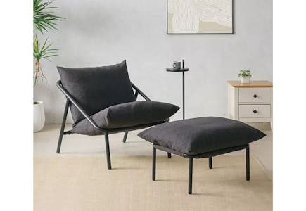 Zinus Chair and Ottoman