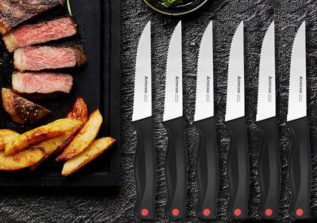 Steak Knife Set, Just $9.99 on Amazon card image
