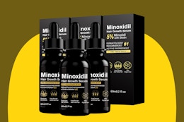 3-pack of minoxidil hair regrowth serum with biotin