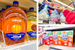 softsoap, febreze, and gerber side by side walmart cash