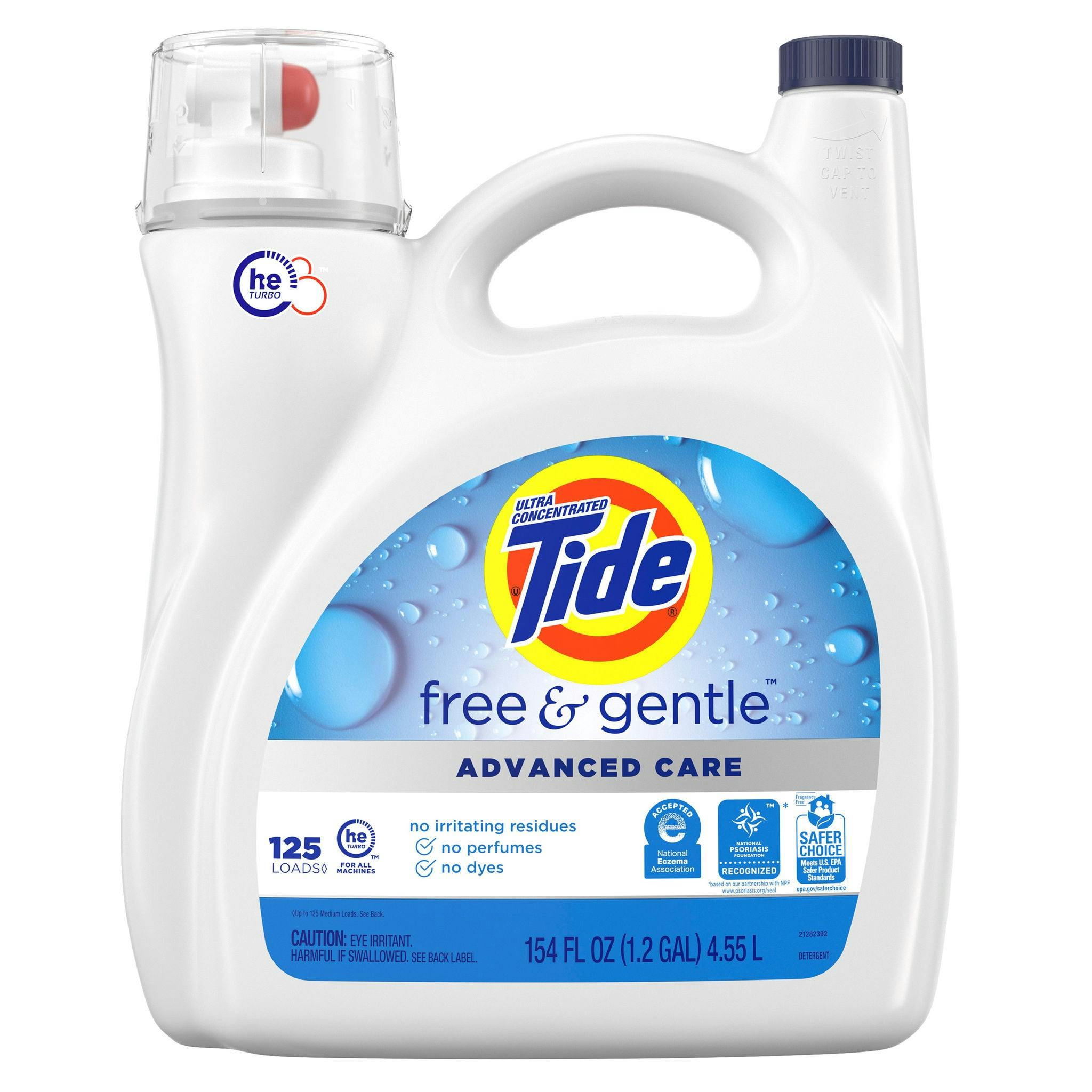 Tide Advanced Care Laundry Detergent Jug