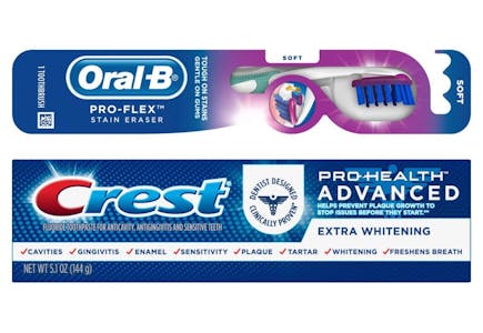 1 Crest + 1 Oral-B