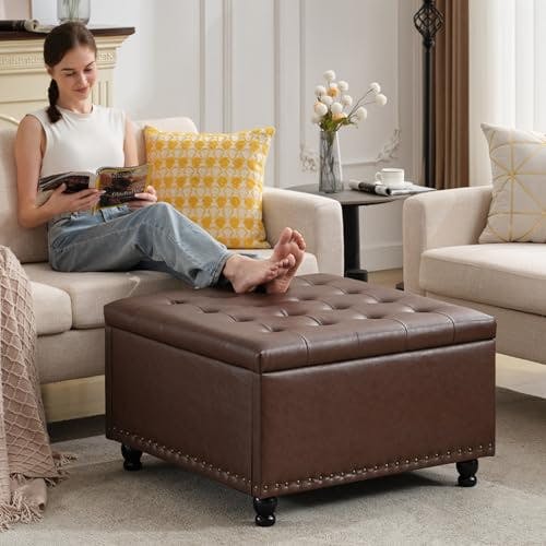 Large Square Storage Ottoman