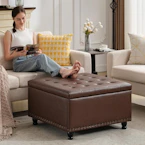 Large Square Storage Ottoman