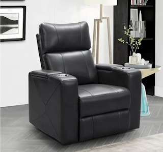 black recliner