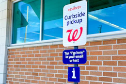 walgreens curbside pickup sign
