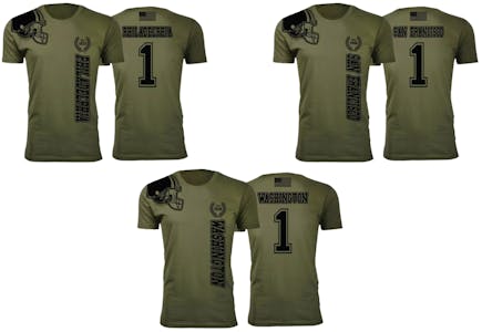 Men’s Military Green Football T-shirt