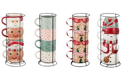 Holiday Time Stacking Mug Set