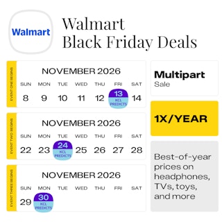 walmart black friday multi sale calendar 2026