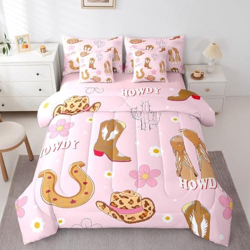 Cowgirl Boots Queen Comforter Set