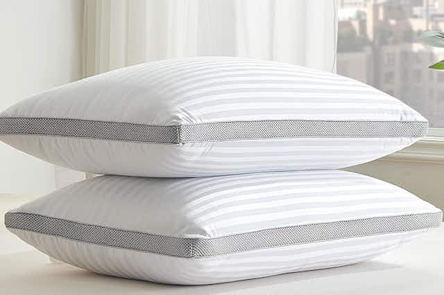 Score 2 Queen Size Pillows for Just $19.99 on Amazon (Save 50%) card image