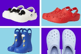 Save Up to 75% on Crocs: Kids’ Styles From $14, Adults’ From $19 card image