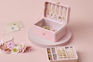 a jewelry box on a table