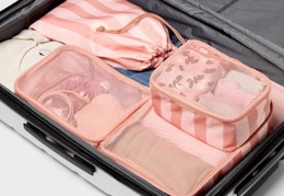 open story printed 4-piece packing cube set