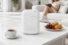 essential oil diffuser on coffee table