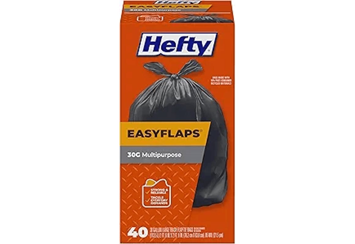 Hefty EasyFlaps Trash Bags