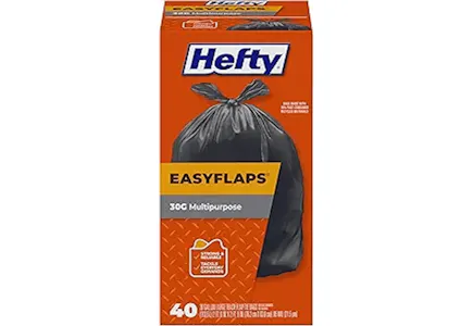 Hefty EasyFlaps Trash Bags